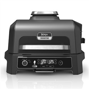 Ninja Woodfire Pro XL, juodas - Elektrinis grilis ir rūkykla