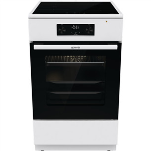 Gorenje, 70 L, plotis 50 cm, balta - Indukcinė viryklė su elektrine orkaite