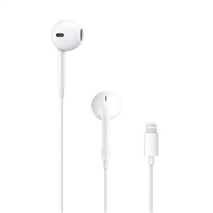 Ausinės Apple EarPods, Lightning Plug, baltos  Prekė-MWTY3ZM/A