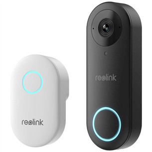 Reolink D340W, 5 MP, Wi-Fi, juodas - Išmanusis durų skambutis su kamera