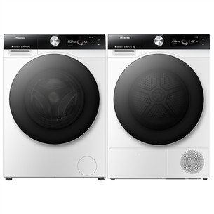 Hisense, 12 kg + 10 kg - Skalbimo mašina su džiovykle