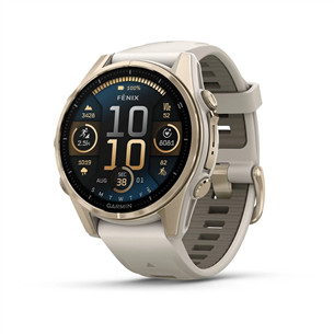 Garmin Fenix 8 Sapphire, 43 mm, aukso spalvos - Išmanusis laikrodis