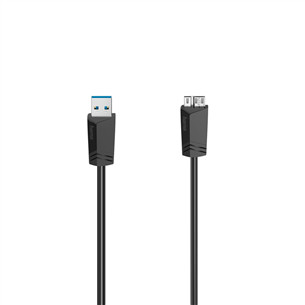 Hama Micro-USB Cable, 5 Gbit/s, 0,75 m, juodas - Laidas