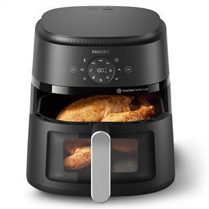Philips Airfryer 2000 series, 6.2 L, 1700 W, juoda - Karšto oro gruzdintuvė