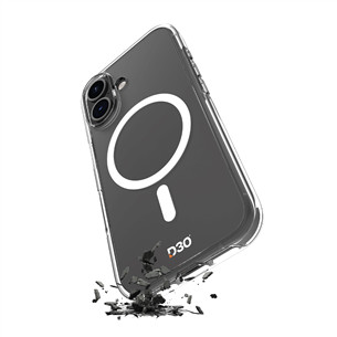 Dėklas Puro Cover Impact Clear D3O® Bio for iPhone 16, skaidrus Prekė-PUIPC1661IMPCLD3OTR