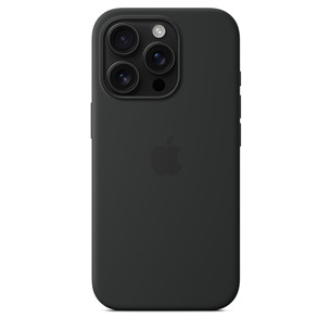 Dėklas Apple Silicone Case with Magsafe, iPhone 16 Pro, juodas Prekė-MYYJ3ZM/A