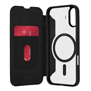 Dėklas Puro BOOK MAG Booklet Case for iPhone 16, juodas Prekė-PUIPC1661BKMAGBLK