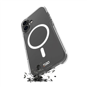 Dėklas Puro Cover Impact Clear D3O® Bio for iPhone 16 Plus, skaidrus Prekė-PUIPC1667IMPCLD3OTR