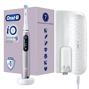 Braun Oral-B iO 9, su kelioniniu dėklu, rožinis - Elektrinis dantų šepetėlis