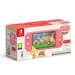 Nintendo Switch Lite Animal Crossing: New Horizons Isabelle Aloha Edition - Žaidimų konsolė Prekė - 045496453916