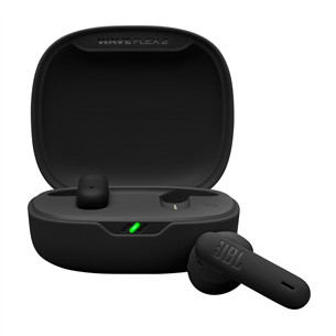 JBL Wave Flex 2, juodos - Belaidės ausinės