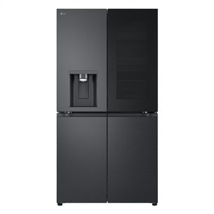 LG, NoFrost, 638 L, aukštis 180 cm, juodas - SBS Šaldytuvas