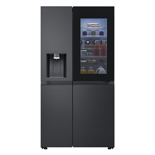 LG, InstaView, 628 L, aukštis 179 cm, SBS, juodas - Šaldytuvas
