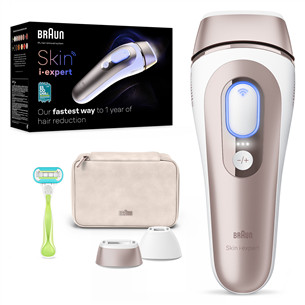 Braun IPL Skin i-Expert Pro 7 PL7147, baltas/aukso spalvos - Fotoepiliatorius