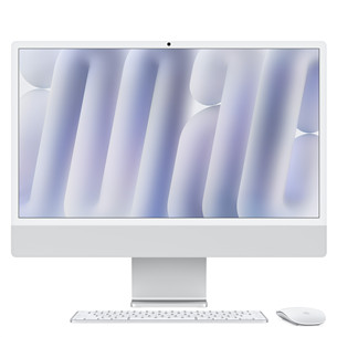 Kompiuteris   Apple iMac 24" (2024), M4 8C/8C, 16 GB, 256 GB, RUS, silver   Prekė–MWUC3RU/A