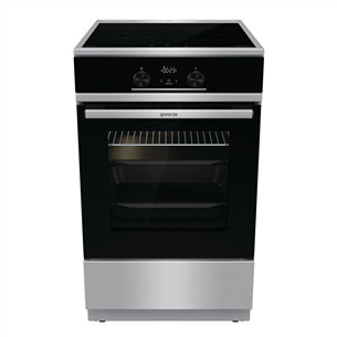Gorenje, 70 L, plotis 50 cm, inox - Indukcinė viryklė su elektrine orkaite