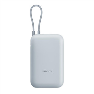 Xiaomi Power Bank, integruotas laidas, 10000 mAh, mėlyna - Išorinė baterija