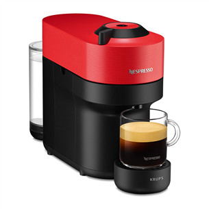 Krups Nespresso Vertuo Pop, raudonas  - Kapsulinis kavos aparatas