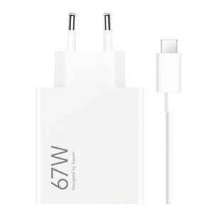 Xiaomi HyperCharge Combo, USB-A, 67 W, baltas - Įkroviklis