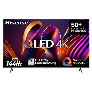Hisense E7NQ PRO, 75'', 4K UHD, QLED, juodas - Televizorius