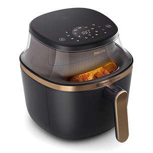 Philips 3000 Series, 7.2 L, 1400 W, juoda - Karšto oro gruzdintuvė