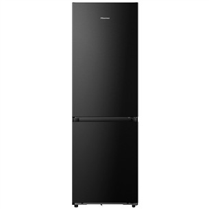 Hisense, NoFrost, 330 L, aukštis 186 cm, juodas - Šaldytuvas