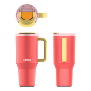 Kambukka Rio Tumbler, 950 ml, Pink Papaya, raudona/geltona - Termogertuvė