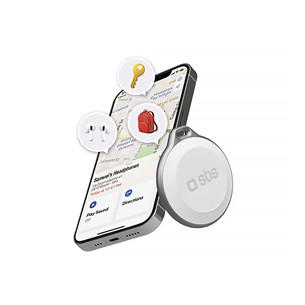 SBS Tracker, Apple Find My, IP65, baltas - Išmanusis ieškiklis