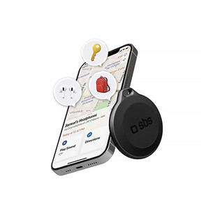 SBS Tracker, Apple Find My, IP65, juodas - Išmanusis ieškiklis