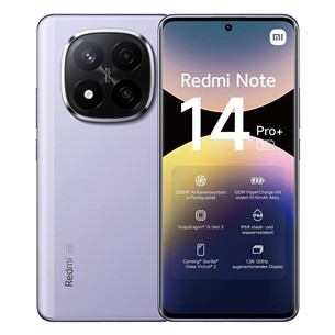 Xiaomi Redmi Note 14 Pro+ 5G, violetinis - Išmanusis telefonas