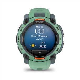Garmin Instinct 3 AMOLED, 45 mm, žalias - Išmanusis laikrodis