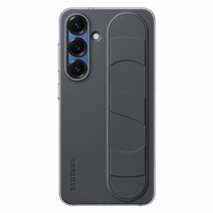 Samsung Standing Grip Case, Galaxy S25, juodas - Dėklas