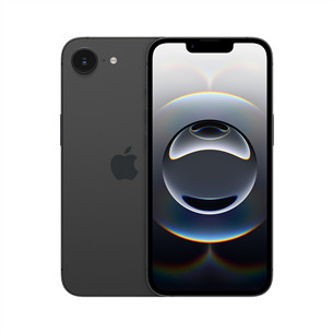 Apple iPhone 16e, 128 GB, juodas - Išmanusis telefonas