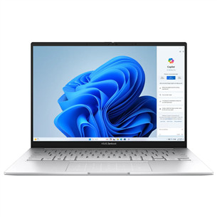 Asus Zenbook 14 OLED, 14'', OLED, Ultra 5, 16 GB, 512 GB, ENG, sidabro spalvos - Nešiojamasis kompiuteris