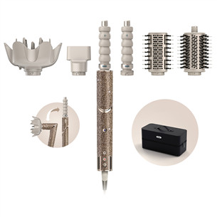 Shark FlexStyle Sparkle Champagne Diamond Limited Edition, 5-in-1, aukso spalvos - Plaukų formavimo šukos