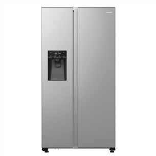 Hisense, NoFrost, 566 L, aukštis 179 cm, pilkas - SBS šaldytuvas