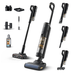 Philips 7000 Series AquaTrio, wet & dry, juodas/geltonas - Belaidis dulkių siurblys