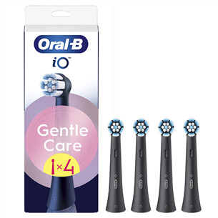 Braun Oral-B iO Gentle Care, 4 vnt., juodi - Dantų šepetėlių antgaliai