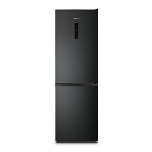 Hisense, NoFrost, 304 L, aukštis 186 cm, juodas - Šaldytuvas