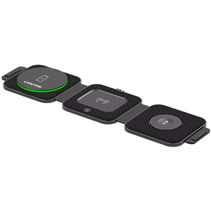 Canyon WS-305 3-in-1, juodas - Belaidis įkroviklis