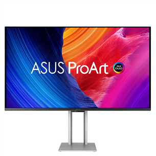Asus ProArt OLED, 32'', 240 Hz, OLED, sidabro spalvos - Monitorius