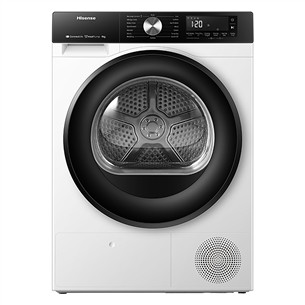 Hisense, 9 kg, gylis 64 cm - Džiovyklė
