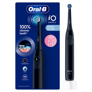 Braun Oral-B iO2, juodas - Elektrinis dantų šepetėlis