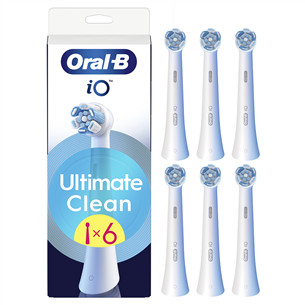 Braun Oral-B UltimateClean, 6 vnt., balti - Dantų šepetėlių antgaliai