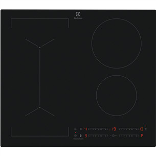Electrolux 600 Series SaphirMatt SE, Hob2Hood, 59 cm pločio, berėmė, juoda - Įmontuojama indukcinė kaitlentė