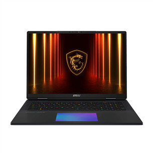 MSI Titan 18 HX, 18'', 4K UHD, Mini LED, 120 Hz, Ultra 9, 64 GB, 6 TB, RTX 5090, ENG, juodas - Nešiojamasis kompiuteris