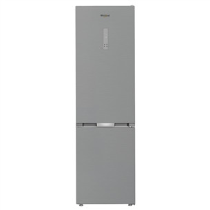 Whirlpool, NoFrost, 355 L, aukštis 204 cm, nerūdijančio plieno spalvos - Šaldytuvas
