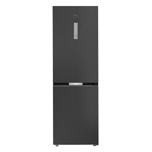 Whirlpool, NoFrost, 316 L, aukštis 187 cm, juodas - Šaldytuvas