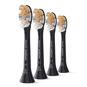 Philips Sonicare Premium All-in-One, 4 vnt., juodi - Dantų šepetėlių antgaliai