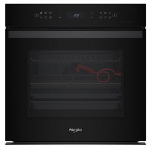 Whirlpool, 73 L, pirolizė, juoda - Įmontuojama orkaitė